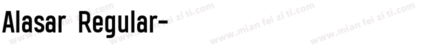 Alasar Regular字体转换